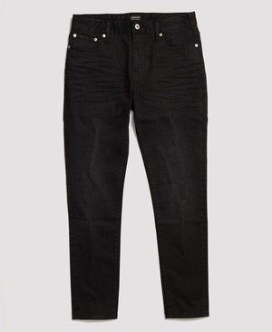 Superdry 02 Travis Skinny Férfi Farmer Fekete | BFXLG6354